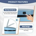 thumbnail image 5 of PayLessHere 13Gal Touchless Trash Can - Stainless Steel Auto Lid for Kitchen, Blue, 5 of 7