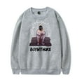 thumbnail image 1 of Boywithuke Sweat à Manches Longues Col Rond pour Hommes/femmes Unsiex Mode Hiver Mode Urbaine, JX44039-Gris, 2TG, 1 of 2