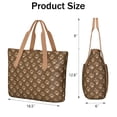 thumbnail image 3 of Tote Bag for Women - Paw Prints Shoulder Bag - Large Utility Work Duffle Bag with Zipper Handbag for Travel, Work, Sprots, 3 of 5