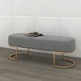 thumbnail image 4 of Contemporary Velvet Bench, 4 of 6