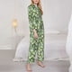 thumbnail image 3 of Balery Cute Frog Conjunto de Pijama con Estampado para Mujer, Conjunto de Dos Piezas con Manga Larga, Ropa de Dormir Suave con Bolsillos, Pijamas Cómodos-Large, 3 of 7