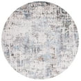 thumbnail image 2 of SAFAVIEH Bel Air Faith Abstract Area Rug, Gray/Blue, 6'7" x 6'7" Round, 2 of 11
