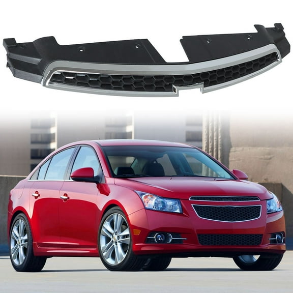 LABLT Front Bumper Upper Chrome Grille Trim Fit for 2011 2012 2013 2014 Chevy Cruze