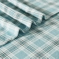 thumbnail image 5 of Sleepdown 100% Cotton Flannel Sheets Queen Size Bed Sheets Set with Deep Pockets, Brushed Flannel with Elastic Fitted Sheet Set, Soft & Cozy Sheets - 4 Piece Bedding and Pillowcase set - Green Plaid, 5 of 6
