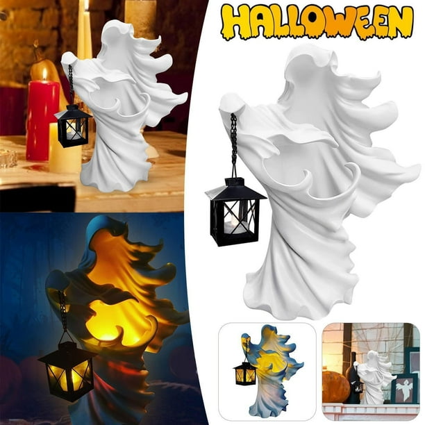 cracker barrel ghost statue with lantern