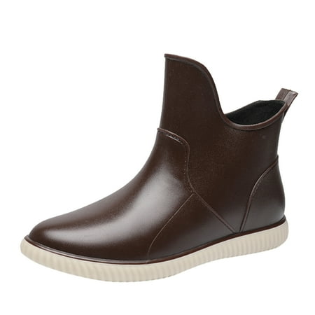 

SEMIMAY Shoes Water Shoes Outdoor Garden Boots Summer Rain Shoes Women s Wear- women s boots Brown
