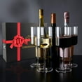 thumbnail image 5 of Elegant Crystal Straight Edge Design - Set of 4 Wine Glasses (15oz), 5 of 5