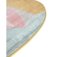 thumbnail image 4 of Unique Loom Whimsy Kids Collection Area Rug - Sharks (5' 1" Round Yellow/Gray), 4 of 9