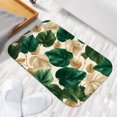 thumbnail image 6 of 1pc Tropical Leaf Pattern Absorbent Non-Slip Bathroom Thickened Flannel Rug Decor,Soft,Quick Drying,Suitable For Indoor/outdoor Use,Bathrooms,Bedrooms,Kitchens,Terrace,Laundry Rooms,16"x24", 6 of 9