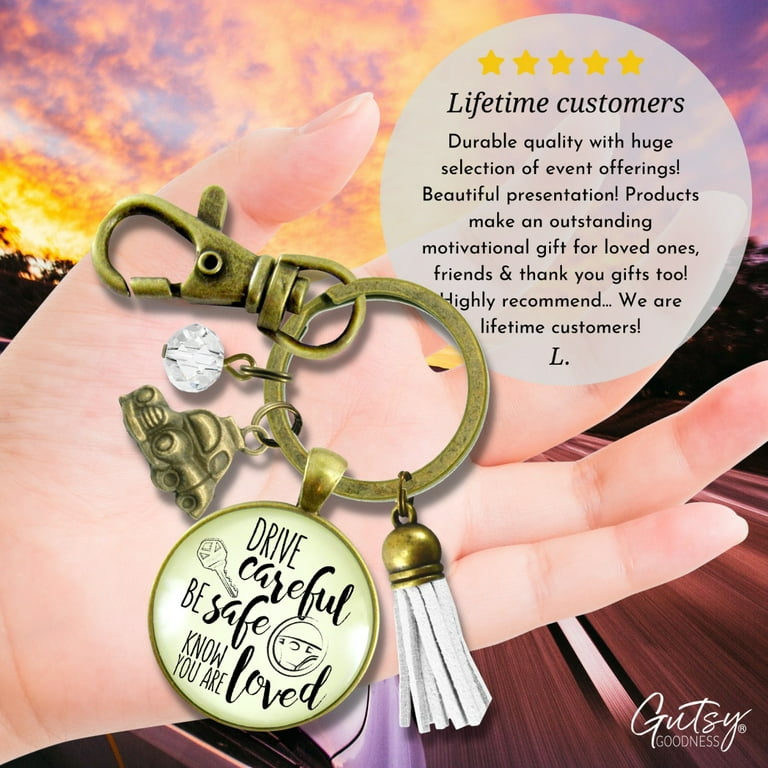 Be Safe. Have Fun. Make Good Choices. Love Mom & Dad, Teenager Key Chain,  New Driver Gift, Sweet Sixteen Birthday, BE SAFE Keychain 