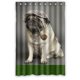 thumbnail image 1 of ABPHQTO divertido lindo perro pug Cortina de ducha Cortina de ducha impermeable 120x180 cm, 1 of 2