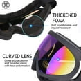 Luxtrada Ski Goggles Skate Glasses Over Glasses Snow Goggles with UV