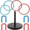 thumbnail image 1 of CHOK 2 Kit/18Pcs Toys Childrens Soft Material Horseshoes Round Carnival Game Rings Set, 1 of 6