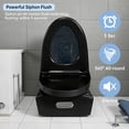 thumbnail image 6 of AskPeak Elongated Standard-Size One-Piece Toilet, 1.1/1.6 GPF Dual-Flush Water-Efficient, Comfort Height with Soft-Closing Seat, Matte Grey Fan-Shaped Ceramic Glaze for Bathroom, 6 of 12