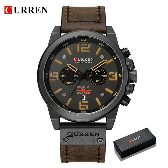 Top Brand Luxury CURREN 2018 Fashion Leather Strap Quartz Men Watches Casual Date Business Male Wristwatches Montre Homme