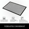 thumbnail image 6 of A1HC Indoor Outdoor Mat, Front and Back Entrance Welcome Mats, Front Door Patio Mats 47X71 Inches, Non-Slip Easy Clean Entrance Washable Large Size Doormats, Light Grey, 6 of 8