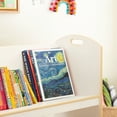 thumbnail image 4 of Guidecraft EdQ Kids Book Storage Cart - White: 2-Shelf Wooden Rolling Utility Cart with Wheels | Kids Bookcase with Storage Shelves for Classroom, 4 of 5