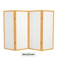 thumbnail image 6 of Red Lantern 4 ft. Short Double Cross Shoji Screen - Honey - 4 Panels, 6 of 6