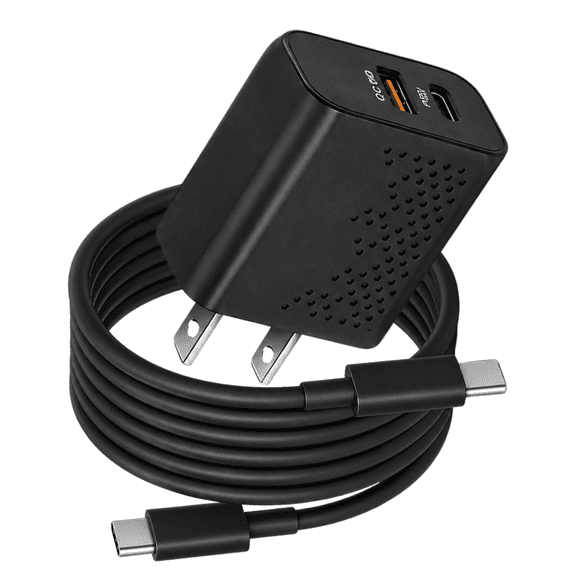 Qixxronics Super Fast Charger USBC 35W 6FT Cable TypeC Compatible with Motorola, OnePlus, Samsung Galaxy, iPhone 17/16/15, Google Pixel 6 7 8 9
