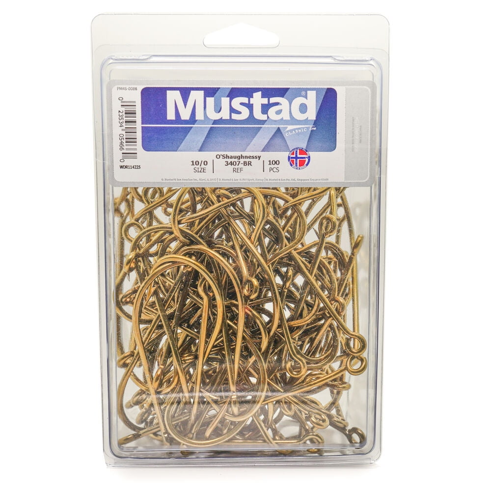 Mustad O'Shaughnessy Hook (Bronze) - 6/0 5pc 