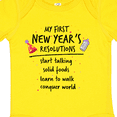 thumbnail image 4 of Inktastic My First New Year's Resolutions Boys or Girls Baby Bodysuit, 4 of 5