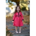 thumbnail image 2 of Vestido Suéter de Manga Larga Minnie Mouse para Niñas en Rosa Rojo, 2 of 7