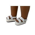 thumbnail image 2 of White Platform Sandals For All 18 Inch Girl Dolls, 2 of 4
