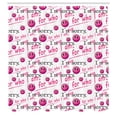 thumbnail image 3 of Ambesonne Emoji Shower Curtain, Grunge Funny Evil Faces Print, 69"Wx84"L, Magenta Black Ivory, 3 of 3