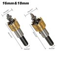thumbnail image 4 of 5pcs 16-30mm High Speed Steel Drill Set Meche Cutter For Drilling Cylindrical Saw - Gold Hy, 4 of 5