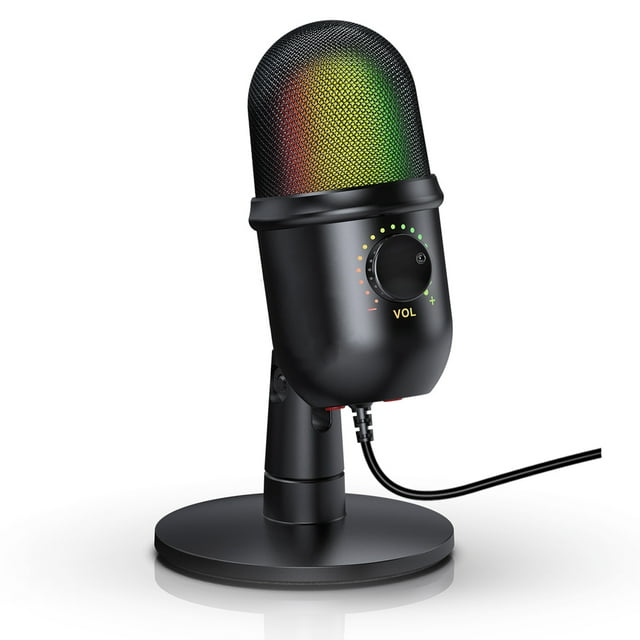 Microphones,One-button Mute Real-time Pc Live Video Condenser Usb Mute Real-time With Stand Laptop With Mic Stand Real-time With Mic With One-button Mute Laptop Pc Live Video Conference Online Buzhi