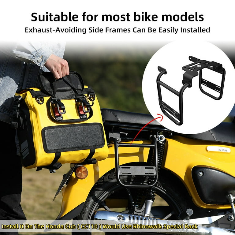 Motorcycle saddle bag rack sale
