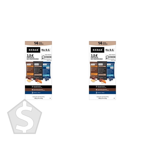 RXBAR Barre Protéinée Assortiment - Lot de 2