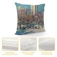 thumbnail image 4 of TIAOTIAOHOU USA City Detroit Cushion Cover Cities in Michigan States Throw Pillow Case Watercolor City Landscape Pillows Nursery Decor Modern Sofa Pillow Cover for Sofa, 4 of 5