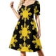 thumbnail image 3 of Vestido de manga corta de mahjong negro Vestidos largos vestidos de mujer ropa para mujer Vestido, 3 of 7