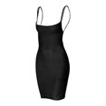 thumbnail image 4 of XIYON Dresses For Women Fashion Suspender Square Sleeveless Bandage Slim Silk Dress Club Party Going Out Outfits Going Out Dresses, 4 of 4