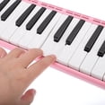 thumbnail image 5 of Teclado de piano de aire de instrumento musical de 32 teclas, con bolsa de transporte, pegatinas para llaves, tubos largos (rosa), 5 of 5