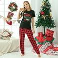 thumbnail image 4 of Jenny Santa Family Matching Christmas Pjs, They Are The Naughty One Pajamas For Kids And Adult, Short Sleeves, 4 of 7