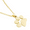 Gold, variant on Paw Print Pendant Necklace for Women, Gold and Silver Chain, Pet Lover's Gift - Gold