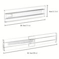 SHENZHENHFUKJ Securely lock in place the 6pcs Clear Expandable Drawer Dividers with Foam Pad for