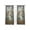 Blue, variant on Vintage Cranes Sheer Curtains 63 Inch Length 2 Panels Set, Country Retro Chic Glass Flower Textured Voile Window Treatment Rod Pocket Curtains Sheers Drapes for Bedroom/Living Room/Kitchen 52x"63"x2