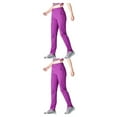 thumbnail image 3 of Jumpingount Pantalones de senderismo para mujer, pantalones finos de secado rápido para verano, pantalones de chándal, ropa deportiva inferior, Púrpura METRO 2Conjunto, 3 of 6