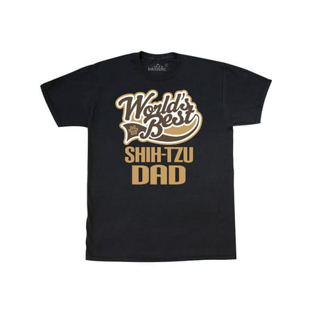 Shih-Tzu Dad (Worlds Best) Dog Breed T-Shirt (Best Name For Shih Tzu Male)