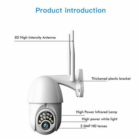 Manfiter PTZ Camera Outdoor HD-CVI HD-TVI AHD Coax CVBS Analog 4-in-1 2MP Outdoor Security Camera 20X Optical Zoom 60M IR Speed Dome with RS485 Control (Best Cctv System For Business)