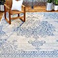 thumbnail image 3 of Home Dynamix Nicole Miller Patio Country Azalea Indoor/Outdoor Area Rug 7'9"x10'2", Traditional Medallion Gray/Blue, 3 of 3