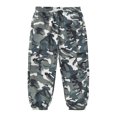 thumbnail image 3 of CONZONE Toddler Girls Cargo Pants Wide Leg Jogger Pants for Girls Elastic Waist Drawstring Trendy Fall Trousers with Pockets Size 4-5 Years, 3 of 9
