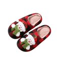 thumbnail image 5 of Taqqpue Christmas Slippers for Women House Shoes Fluffy Soft Cozy Bedroom Plush Cute Round Head Slippers for Indoor Outdoor Use Christmas Gifts for Women, 5 of 6