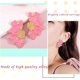 thumbnail image 3 of Pendientes vintage de flores para mujer, de aleación esmaltada, con forma de media flor. Pendientes de verano estilo boho playero con flores. Regalos de joyería para mujer., 3 of 9