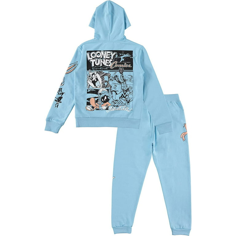 LOONEY TUNES Boys Hoodie and Jogger Pants 2-Piece Outfit Set- Boys Sizes  4-16