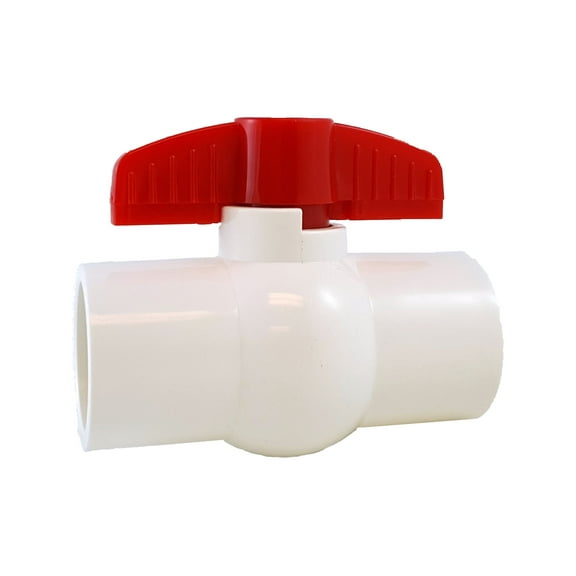 PVC COMPACT BALL VALVE 1 " - Threaded - Sanipro - (Pack of 6)