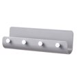 thumbnail image 4 of ROSENICE 1Set Wall Key Holders U Shaped Plastic Abs Homeowners Storage Rack Gray 11.6x2.8x1.6in, 4 of 8